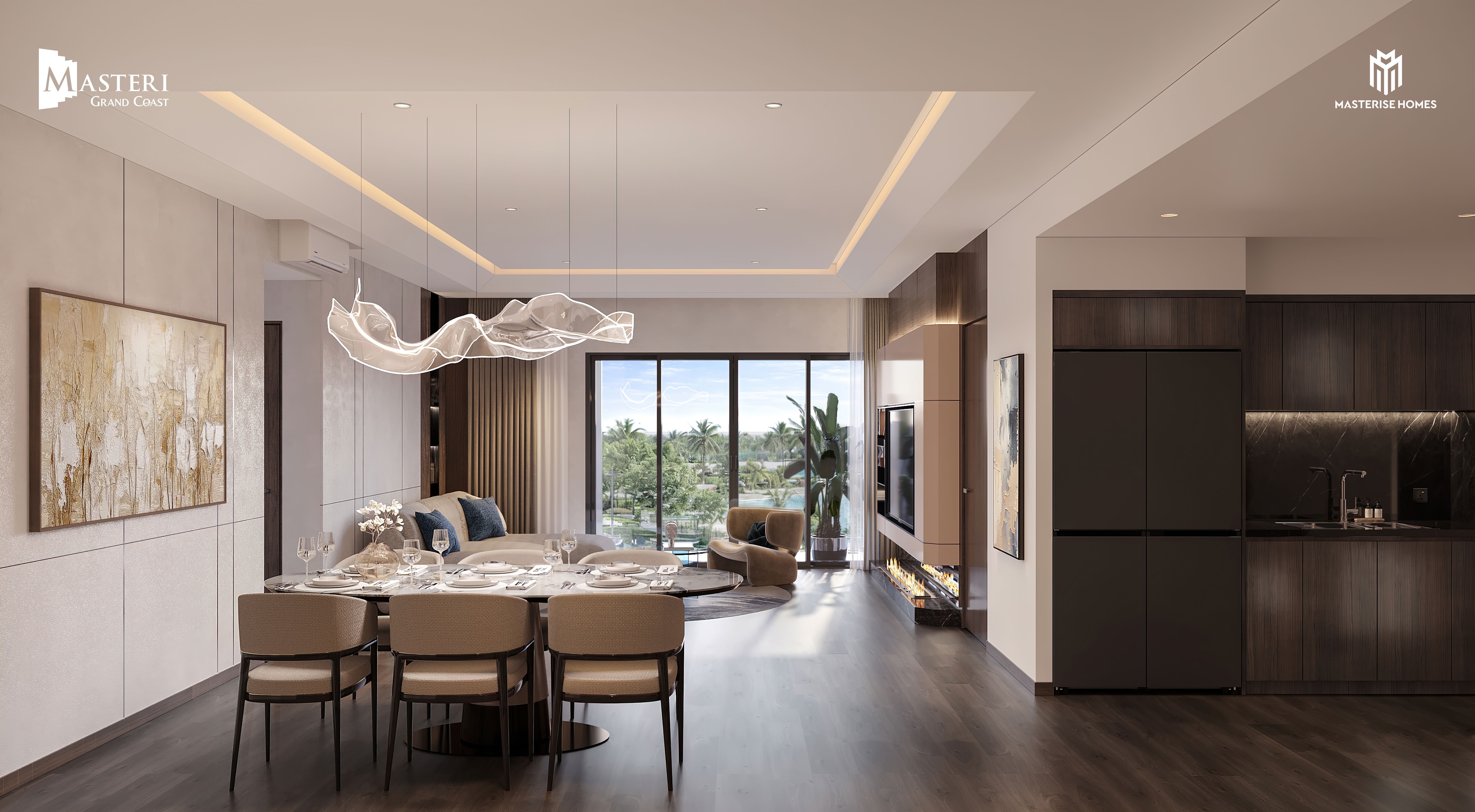 Cần bán căn 3 ngủ diện tích 92m2 tầng trung hướng Nam tòa Z1 The Wave Masteri Grand Coast OCP2